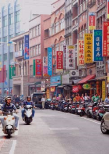 淡水老街街景