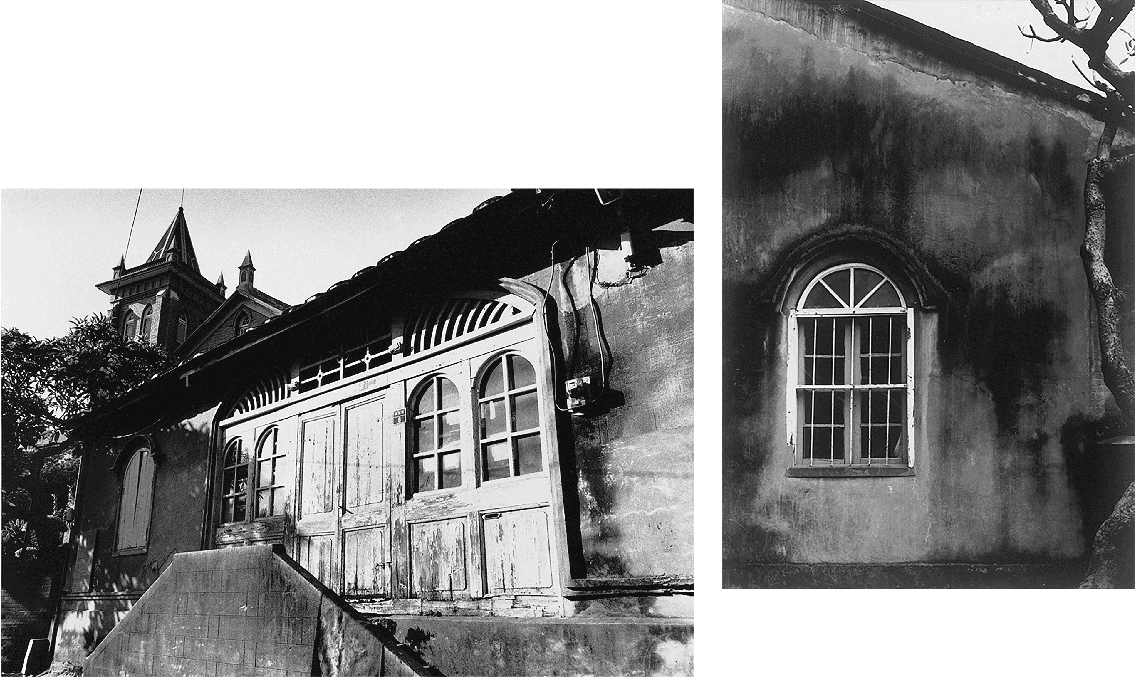 1982年(右)、1991年(左)滬尾偕醫館